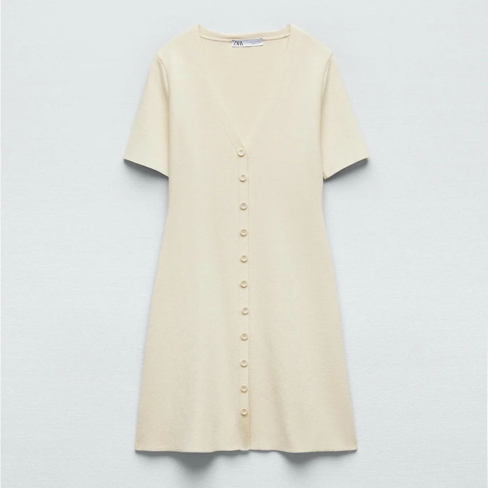 NWOT Zara Knit Mini Dress - Picture 3 of 4